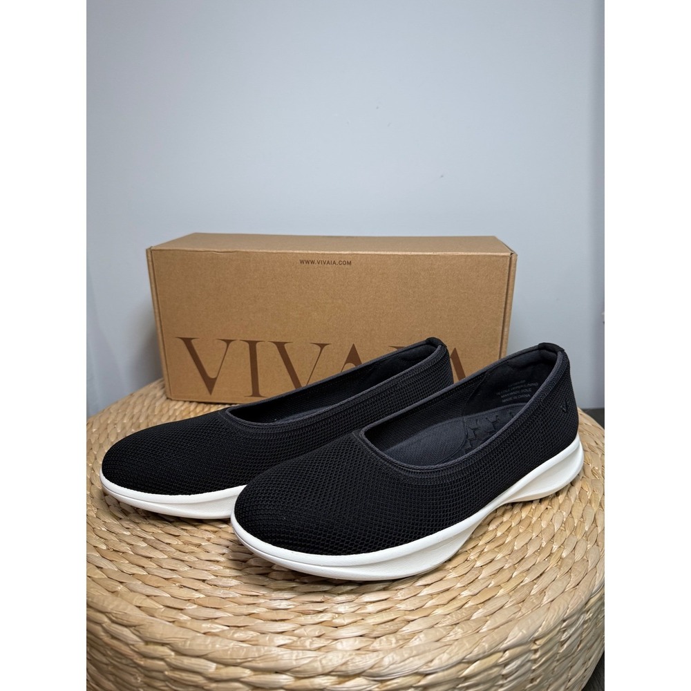 VIVAIA Comfortable Round Toe Water Resistant Flat Shoes Black size EU/39 US/8 - Picture 3 of 11